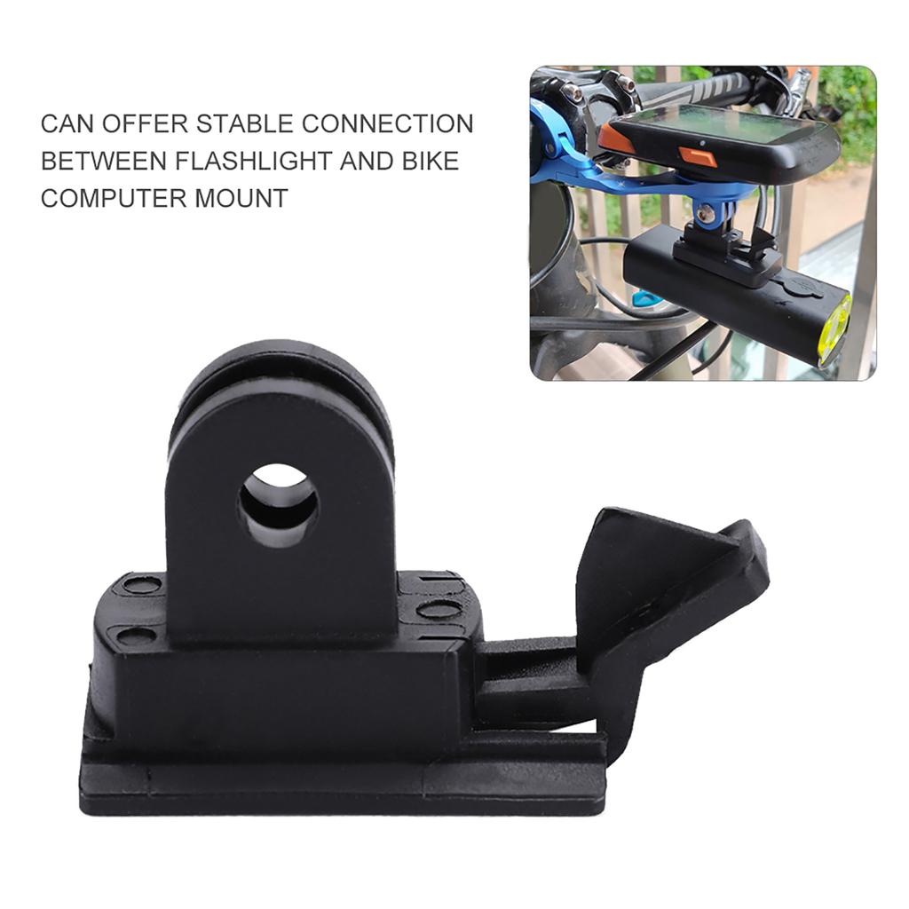 Plastikowy Adapter Uchwytu Latarki Rowerowej Przedniej do Mocowania Licznika Rowerowego