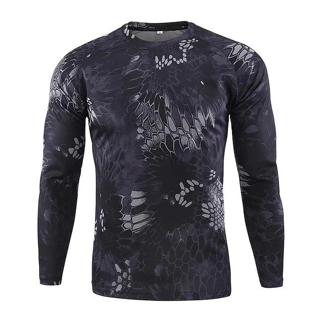 2025 Men's European and American Digital Retro 3D Printing Casual Long-sleeved Crew Neck T-shirt Sports Jumper Sweater