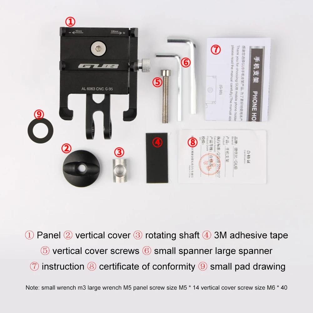Bicycle Handlebar Stem Phone Holder Aluminum Alloy Motorcycle Handlebar Mount Cell Phone Stand Mtb Bike Navigation Gps Bracket
