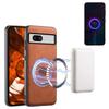 DENIOR D14 For Google Pixel 7a Magnetic Case 2 In 1 Detachable Card Bag PU+PC+TPU Phone Cover