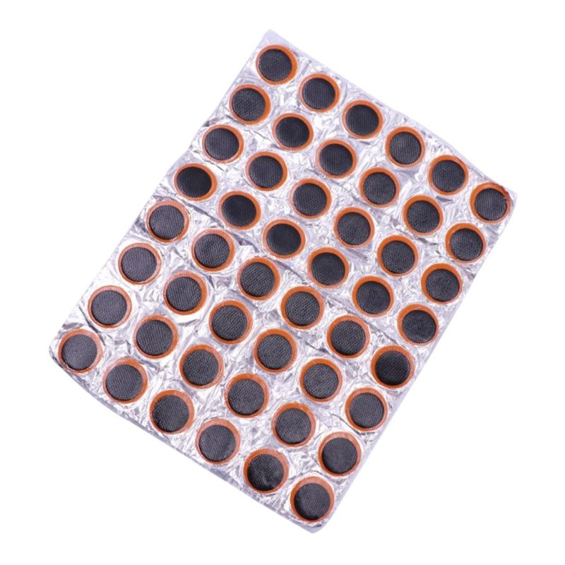 48pcs Bike & Motorcycle Tire Repair set Portable & Easy To Use Cold Patches Tool Efficient Tire Repair Patches for Bikes