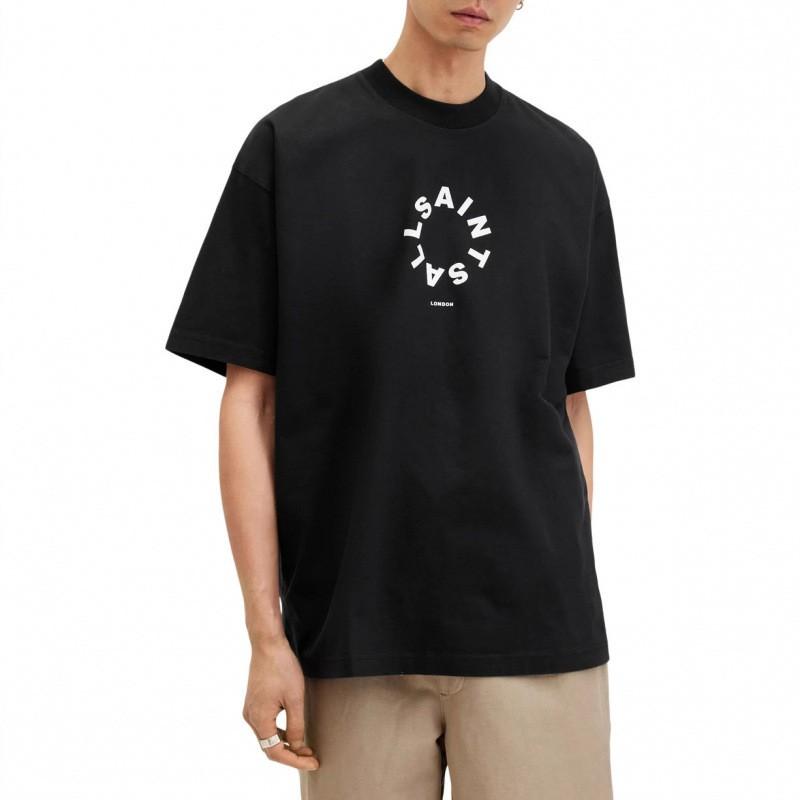 Mens Loose Fit Cotton T-Shirt Casual Short Sleeve Round Neck Streetwear Graphic Tee Youth Fashion