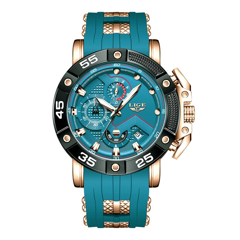 LIGE Fashion Mens Watches Sports Watch Waterproof Luminous Quartz Watch Men's sports Watch man watch luxury reloj hombre