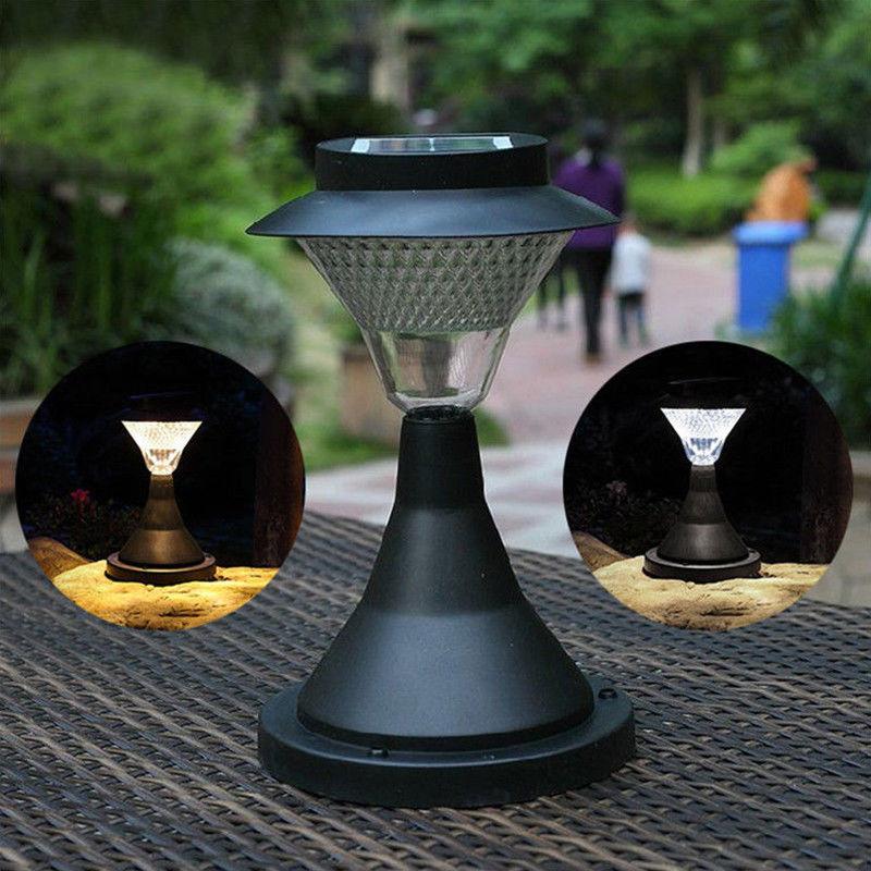 

16 LED Outdoor Garden Path Landscape Fence Yard Pillar Lamp Solar Powered LED Light White light#0