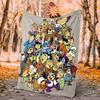 Flintstones Flannel Blanket Soft Warm All-Season Throw, Design for Camping, Car Travel, Hiking Sofa, Bed, Office Perfect Gift for Parties