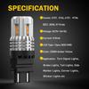 3157 3156 3356 Amber LED Turn Signal Light Bulbs Kit 2400LM Plug&Play CANbus