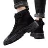 Winter New Men's Boots Outdoor Non Slip Canvas Footwear Trendy Casual Workwear Boots Fashion Comfortable Male Shoes Botas