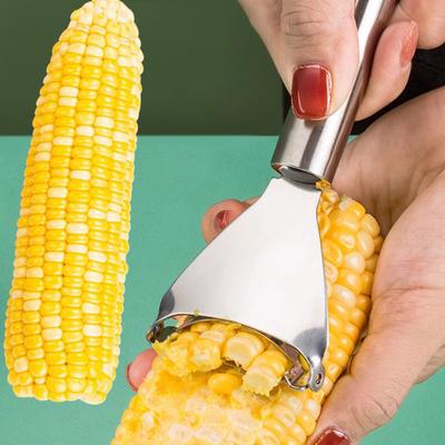 Corn Sheller Corn Separator Corn Stripper Knife Kitchen Gadget Stainless Steel Corn Grater