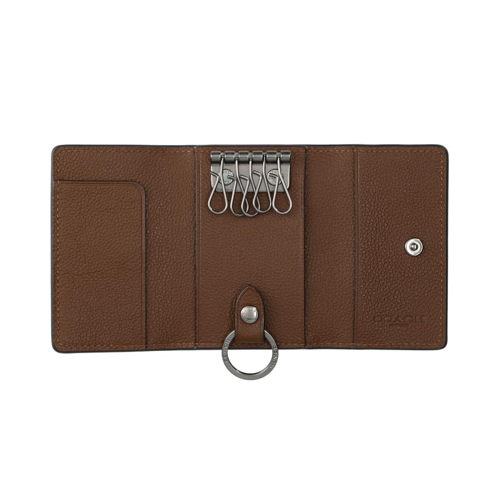 Key Case FIVE RING KEY CASE CX142 [Coach] QB/SD QB/Saddle [Item]