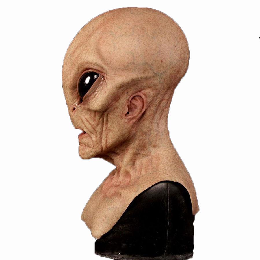 Alien Mask Scary Horrible Horror Magic Latex Costume For Halloween Cosplay Party