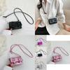 Urban Chic Mini Shoulder Bag Pu Material Box Shape Magnetic Closure Camera Pocket Stylish For Daily Use