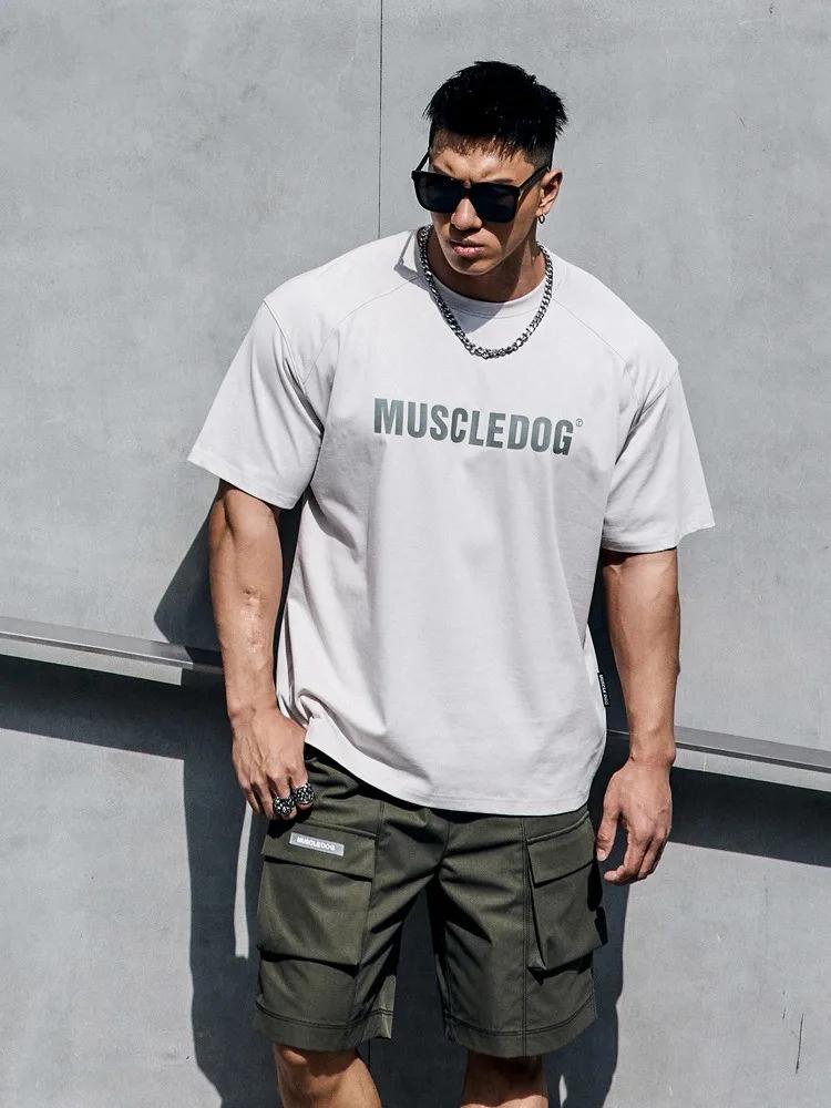 Trendy Fitness CBUM Short Sleeved Men's Summer Loose Large Cotton GYM T-shirt Trendy Half Sleeves