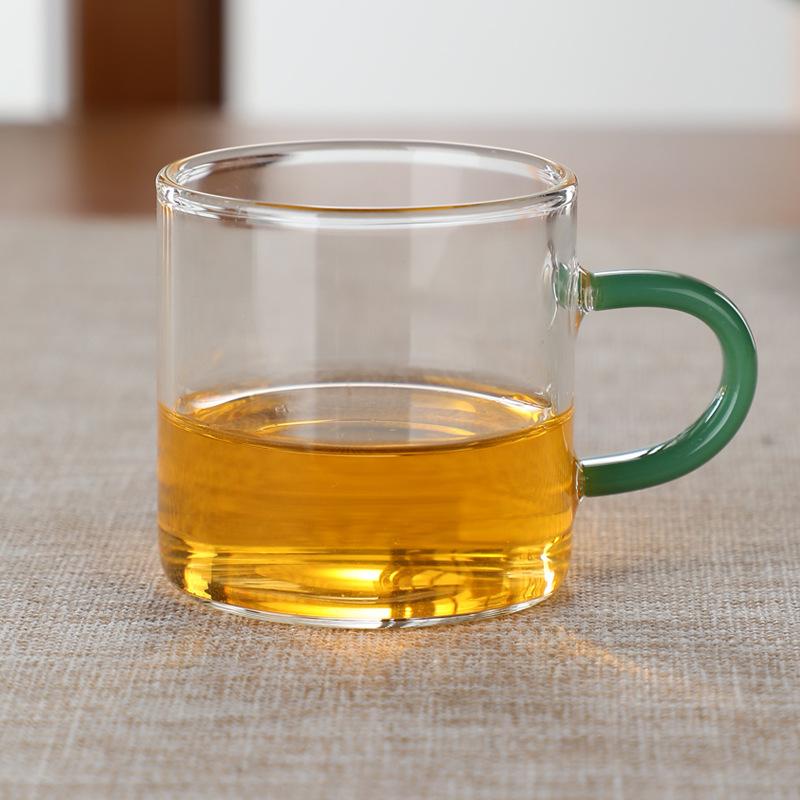 Transparent Glass Cup With Handle Water Tea Milk Coffee Mug Durable Beer Wine Juice Drinks Cup Glass Drinkware