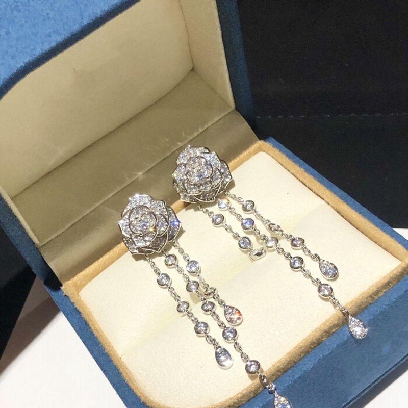 

925 Sterling Silver Debutante Gala Dinner Women s 3D Rose Silver