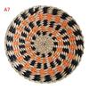 Halm Runde veggdekorasjonsanheng Kreativ retro etnisk bakgrunn Veggdekor i marokkansk stil Håndvevde oppheng Diameter 20/25/30 cm