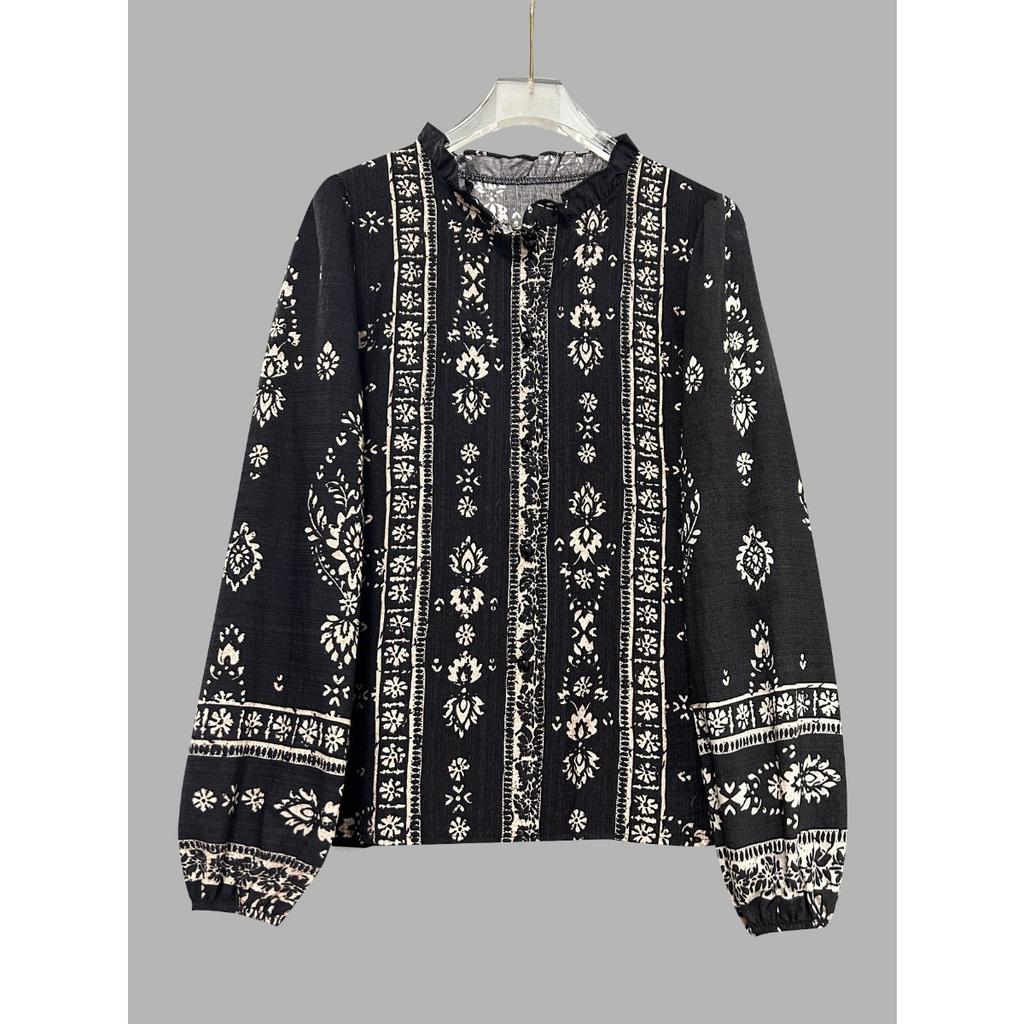 New Women's Elegant Long Sleeve Blouse Casual Chic Shirt Top