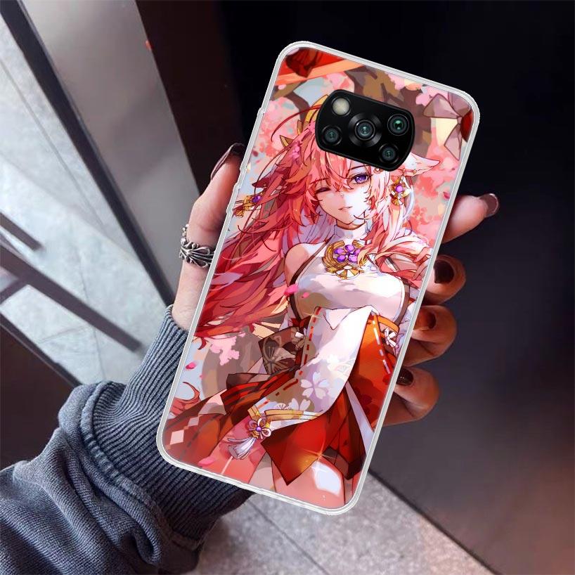 

Genshin Impact Raiden Shogun Baal Anime Phone Case For Xiaomi Poco X5 X6 X7 Pro F7 Ultra M7 Redmi 15C 15 13C 13 12C 12 10 10C 10 Xiaomi Poco X5 Pro