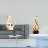 Abstract Figurine Ornament Lover Artistic Collection Couple Sculpture Resin Statue Fire Desktop
