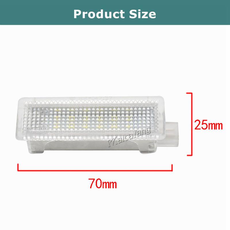 2X LED Courtesy Footwell Under Door Light 63316972605 For BMW 1 3 5 6 7 X Z R50 R52 R53 R55 R56 R57 R58 R59 R60 Mini Cooper MK1