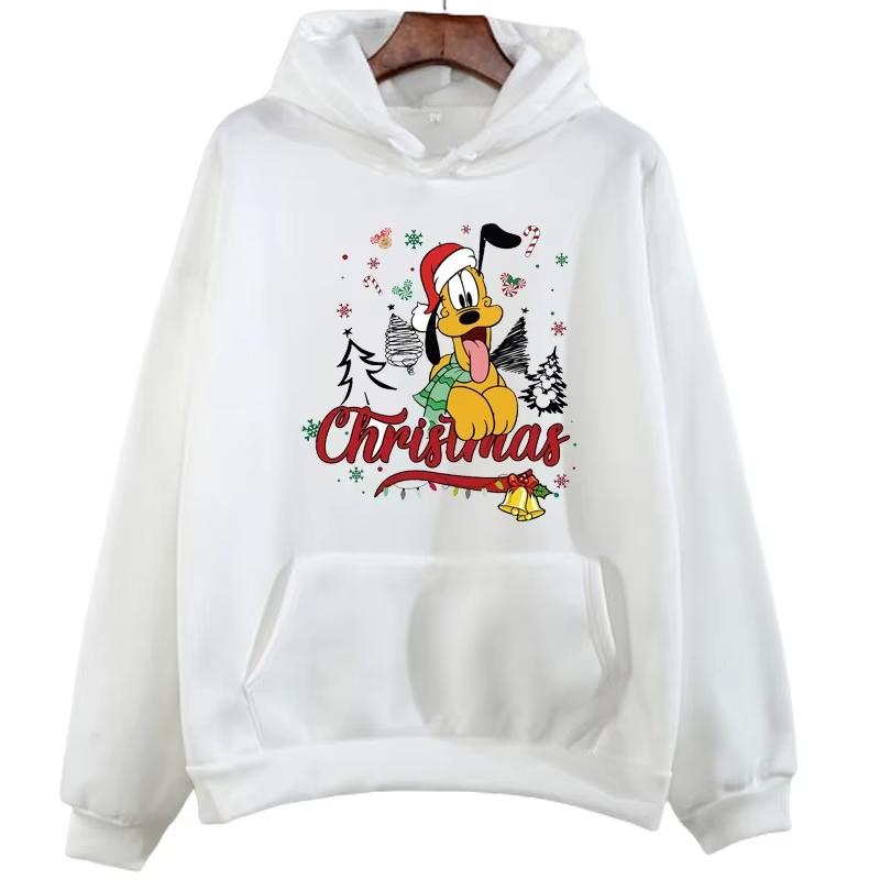 

Disney Cartoon Graphic Hoodie Mickey Mouse Minnie Christmas Print Sweatshirt Fashion Men and Women Casual Streetwear Jumper Top 3XL