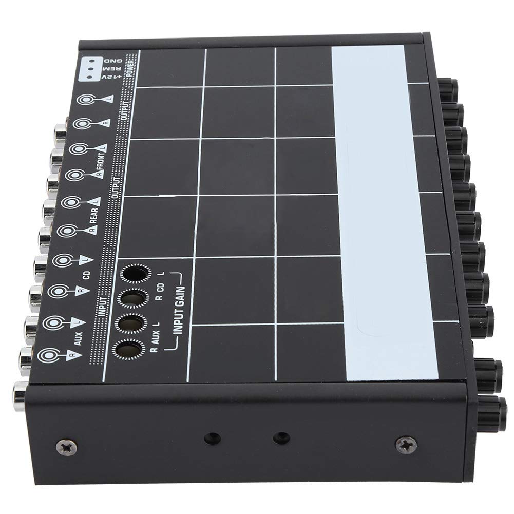 7 Band Graphic Equalizer, 1PCS Eye Anchor Car Audio Stereo EQ Equalizer with 7 Bands) Black)