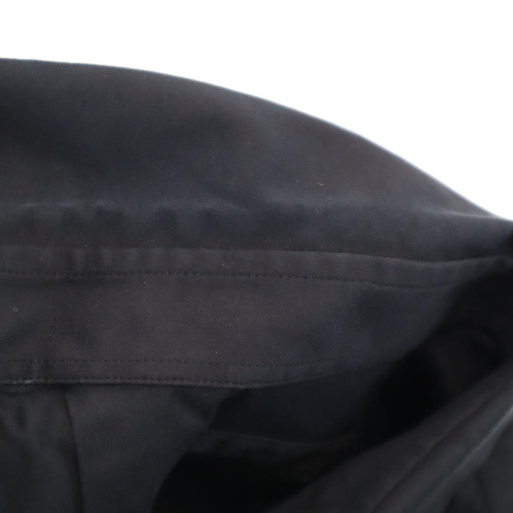 Prada Made In Italy Long Sleeve Shirt 40 Black Stretch Men's Used