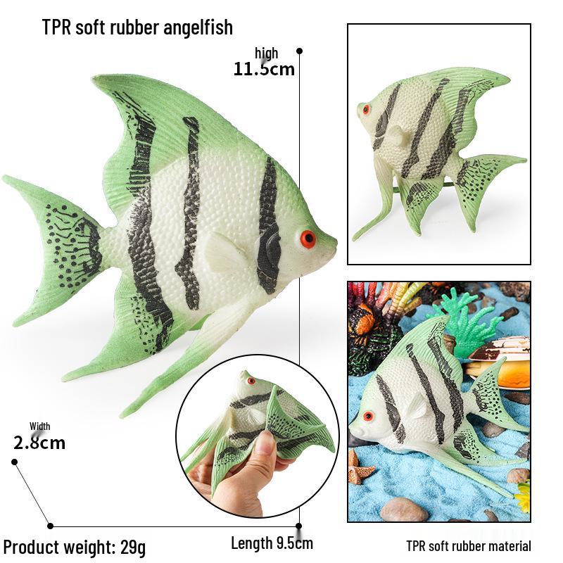 Soft Rubber Marine Animal Stress Relief Toys: Pufferfish, Octopus, Crab, Dunkleosteus Squeeze Models