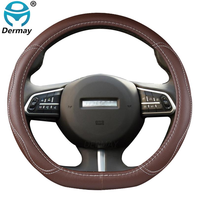For Haval F7 F7X F5 PU Leather Car Steering Wheel Cover D Shape Auto Accessories Interior Fast