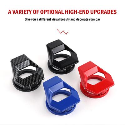 Copertura del pulsante dell'interruttore di avvio del motore dell'auto Accessori decorativi per auto Pulsante Copertura adesiva Interni auto Car-Styling