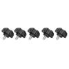5Pcs Adjustable Knob Bolt Plastic Five Star Head Hand Twisted Screw Locking Handle M6 10mm