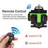 4D 360° 16 Line Laser Level Measure LED Power Display Easy To Carry with The Case Green New Laser Level