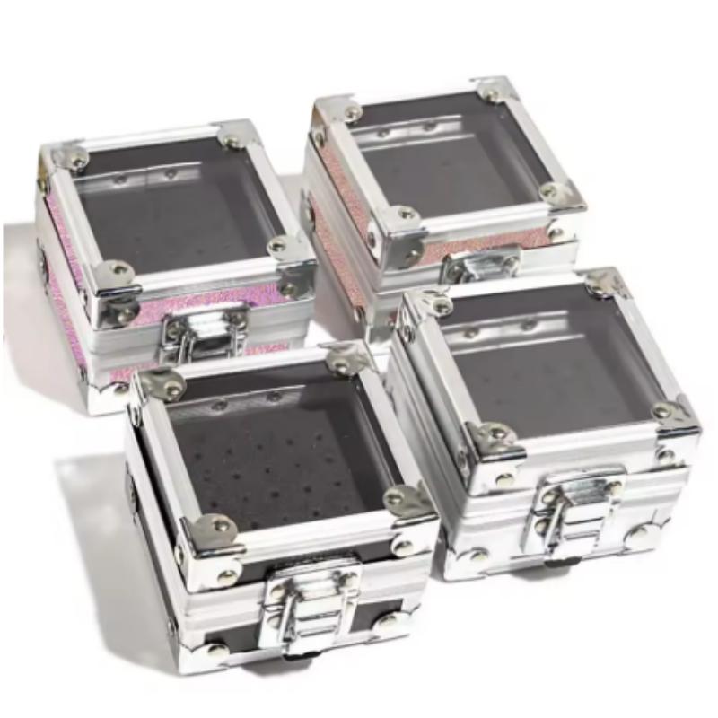 25/40/50 Löcher Schleifkopf Bit Aufbewahrungsbox Einzigartiges Design Leerer Nageltischbohrer Bits Organizer Halter Behälter Nageltischbohrer Display