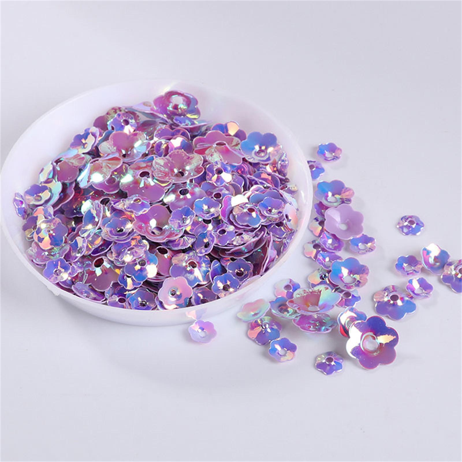 

Горячая 10 г/упаковка смешанного размера, цветочные чашки, пайетки, швейные изделия, ремесло/украшения, 3D-цветы, пайетки для рукоделия One Size фиолетовый