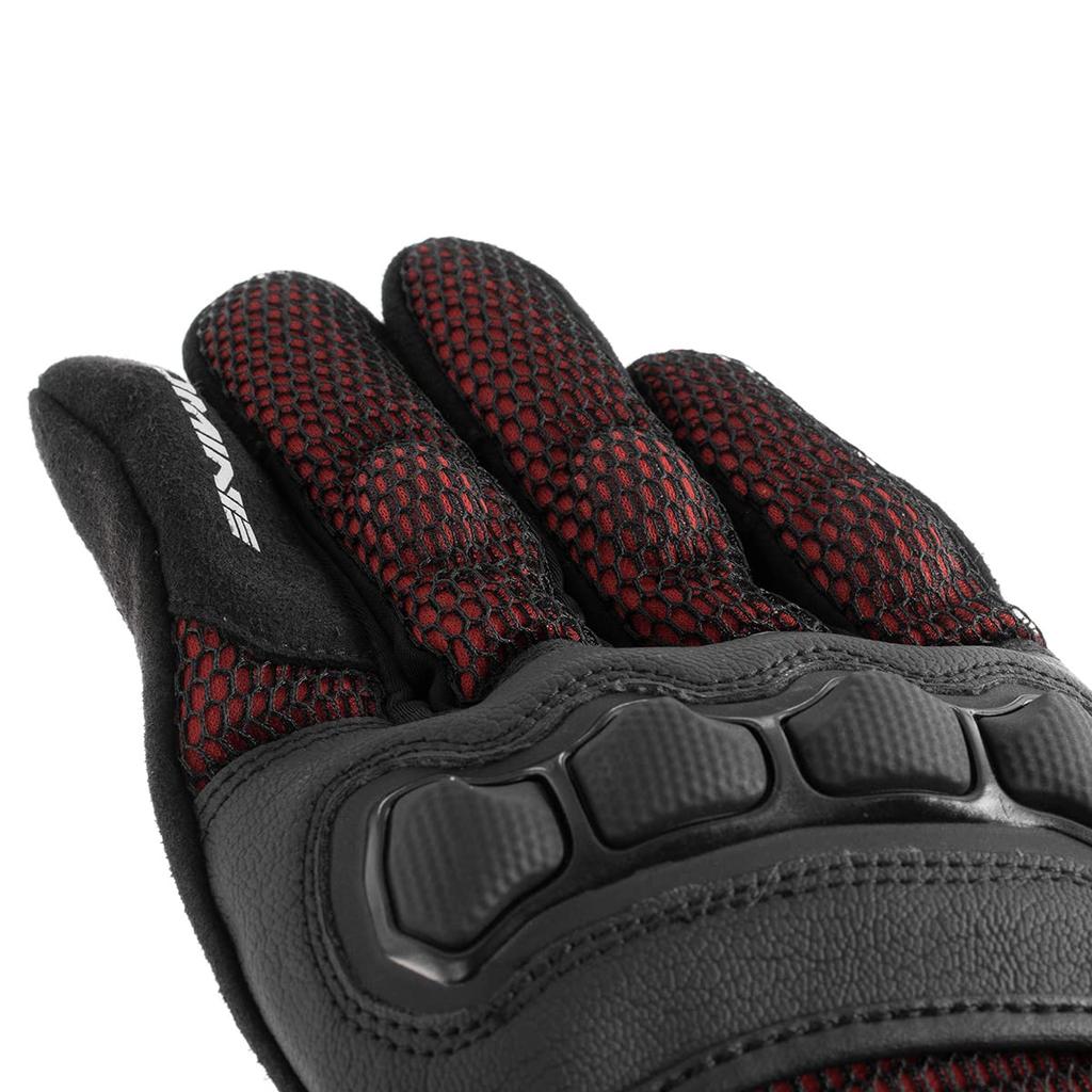 KOMINE Protective 3D Mesh Gloves for Motorcycles 3D Black Camo Red L GK-2153