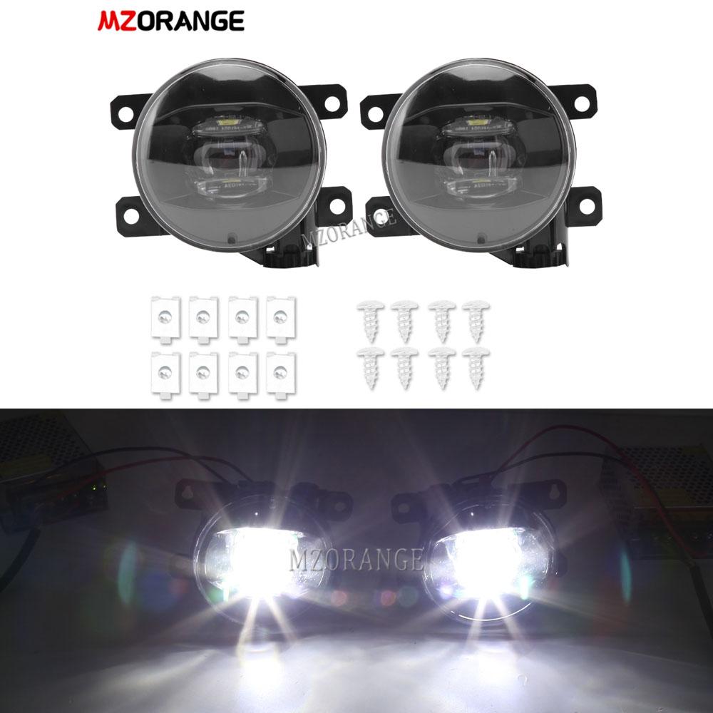 LED Fog Light For Ford Mustang Fiesta 2015 2016 2017 LF10-S Front Bumper Lamp Led Headlights Foglights Foglamp Car