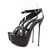 Fashion Luxury Women Pumps Summer Sexy 17CM Platform High Heels Sandals for Women Fashion Open Toe Buckle Strap Stripper Pole Dance Shoe
