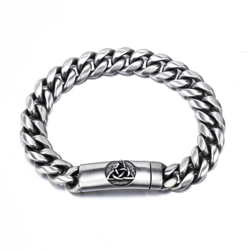 Celtic Knot Aromatherapy Bracelet Men s Stainless Steel Ancient Silver Drip Essential Oil Dark Wind Aroma Durable Trendy Jewelry