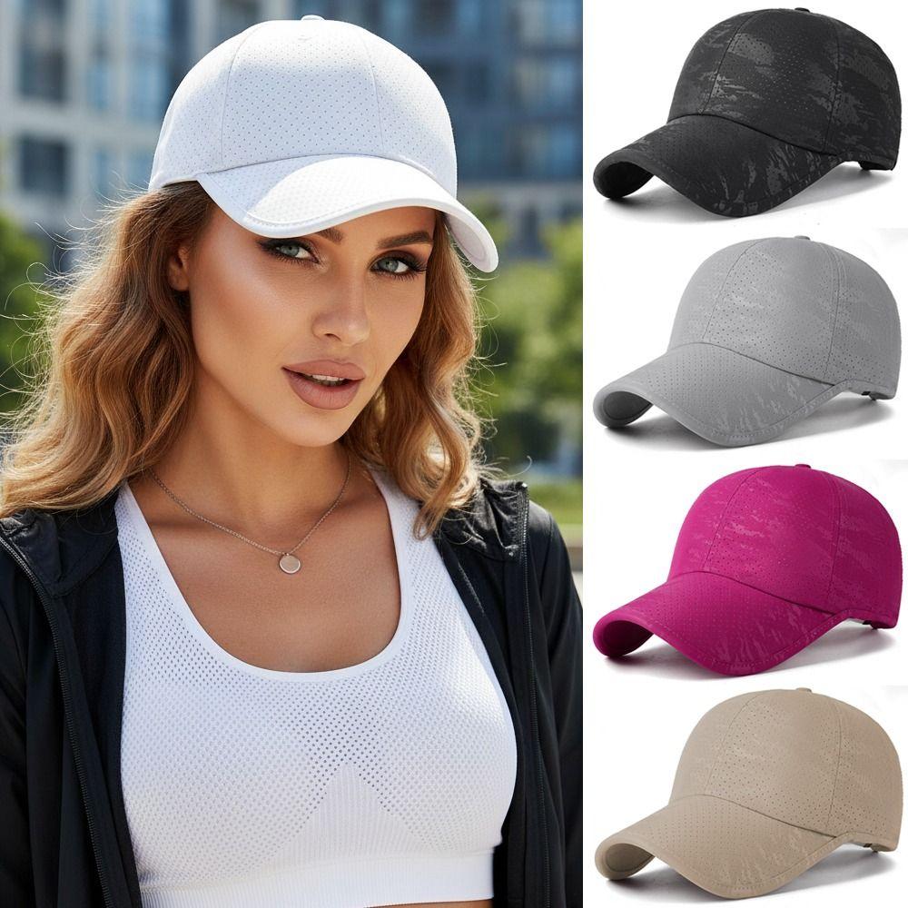 Sun Protection Summer Sun Hat Breathable Perforated Travel Sports Hat For Women Men