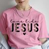 Christian Tee Shirt Femme Love Like Jesus Shirt for Women Jesus Leopard Print Design Unisex Shirt Short Sleeve Clothes for Women