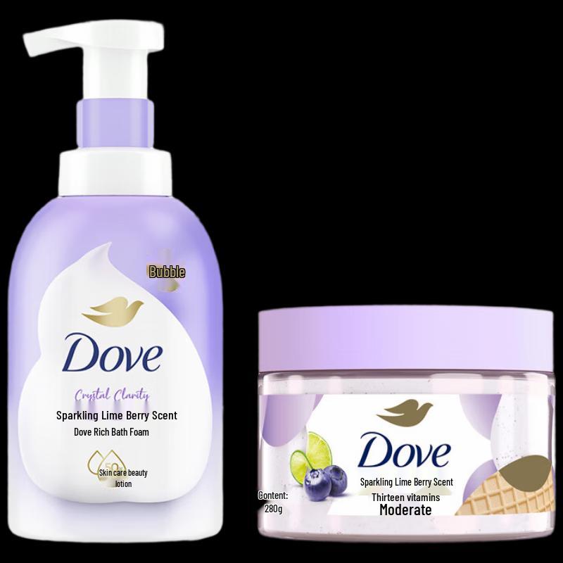 DOVE Shower Foam & Body Scrub Set