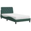 VidaXL Bed with Mattress, Upholstered Bed with Headboard Cushion, Single Bed, Adult Bedroom Interior Bed, 3208643
