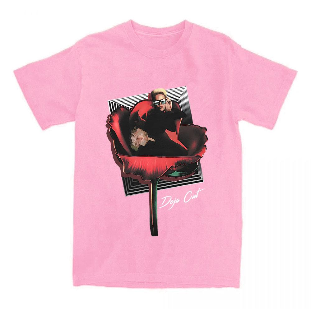 VIE IN BLOOM T-SHIRT Doja Cat Fashion Singer Graphic Tshirts Cotton Short Sleeve Female T Shirt Casual Unisex Streetwear Print