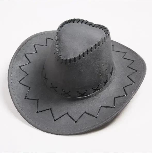 Men's and Women's Cattle Sun Hats Grassland Wide Brimmed Hats Western Cowboy Hats Large Brims, Xinjiang Top Hats Suede