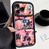 Shockproof Phone Case For iPhone 17 Pro Max Pink Cartoon Floral Pattern Silicone Cover For iPhone 16 Pro Max Cover iPhone 15 14 13 12 11 16E Air