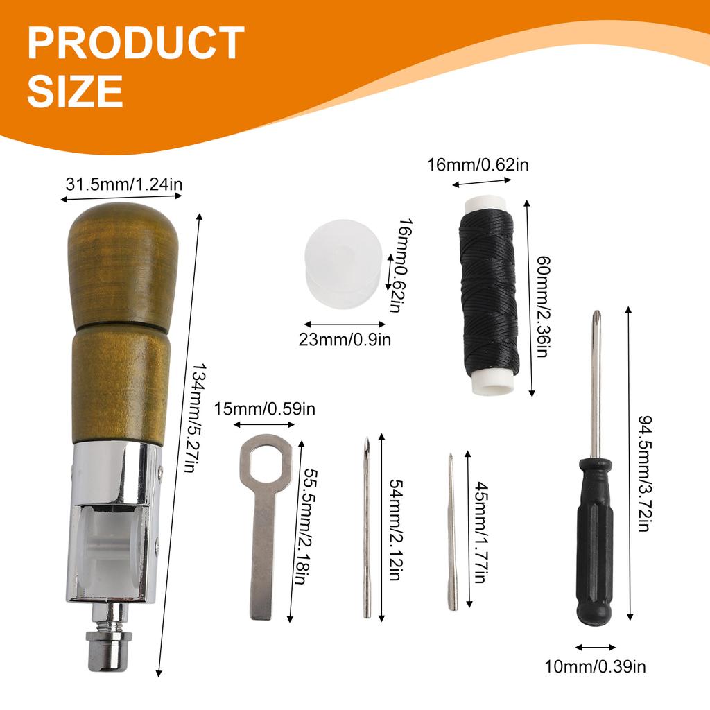 For DIY Leather Projects Handmade Leather Sewing Machine For Leather Craft Projects Needle Holder Heavy Leather Application