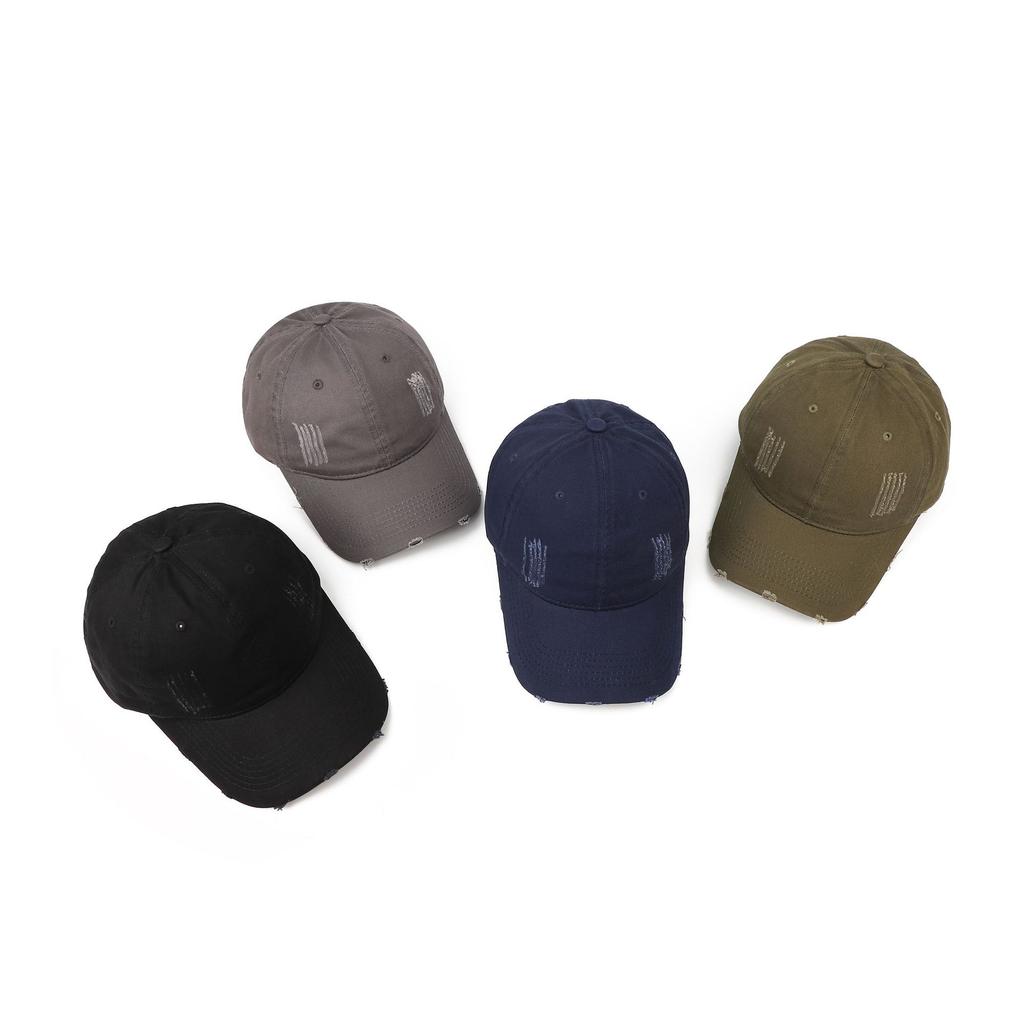 Fashion Hat Baseball Cap Children's Popular Six-piece Washed Solid Color Light Board Cap Advertising Hat