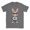 Vintage  Funny Six Seven Rabbit Bunny Sunglasses Easter TShirt for Unisex Round Neck Cotton T Shirts  Short Sleeve Tee Shirt