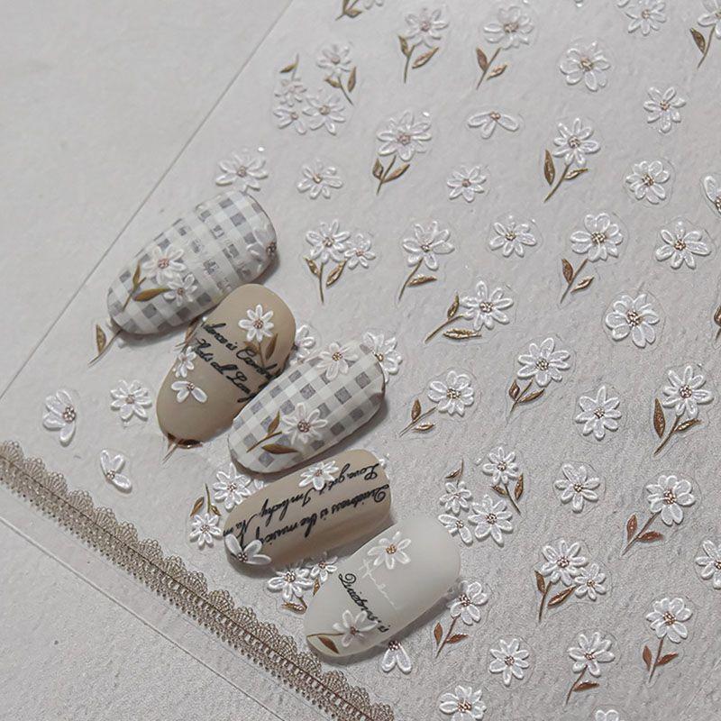 

Yellow Camellia Nail Sticker Tomoni Embossed Adhesive 5D Internet Celebrity Ins Japanese Style Best Selling Nail Sticker Decoration Yellow Camellia 4389((Relief))