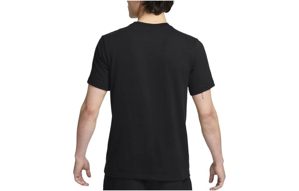 Nike T Shirts Men's Black Crew Neck Moderate Straight Fit FV8361-010