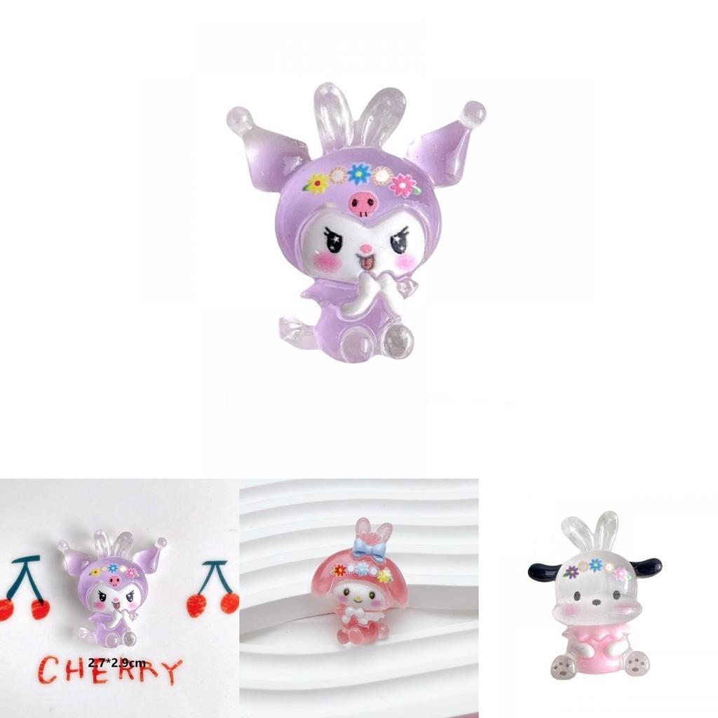 Sevimli Hayvan Reçine Aksesuarları Kendin Yap Telefon Kılıfları ve Saç Aksesuarları İçin Krem Jel Malzeme